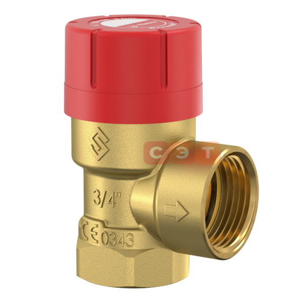 Клапан предохранительный (отопление) 3.0 bar Prescor  3/4" (выпуск  3/4")